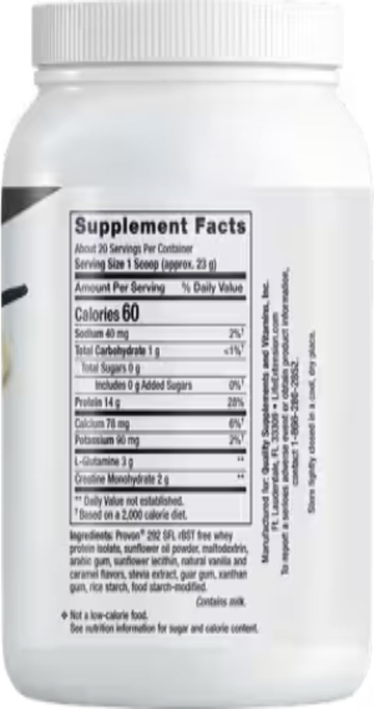 Life Extension Wellness Code Advanced Whey Protein Isolate – Vanilla, 454 g