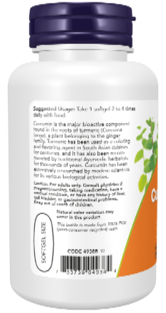NOW Foods Turmeric Curcumin 60 Softgels