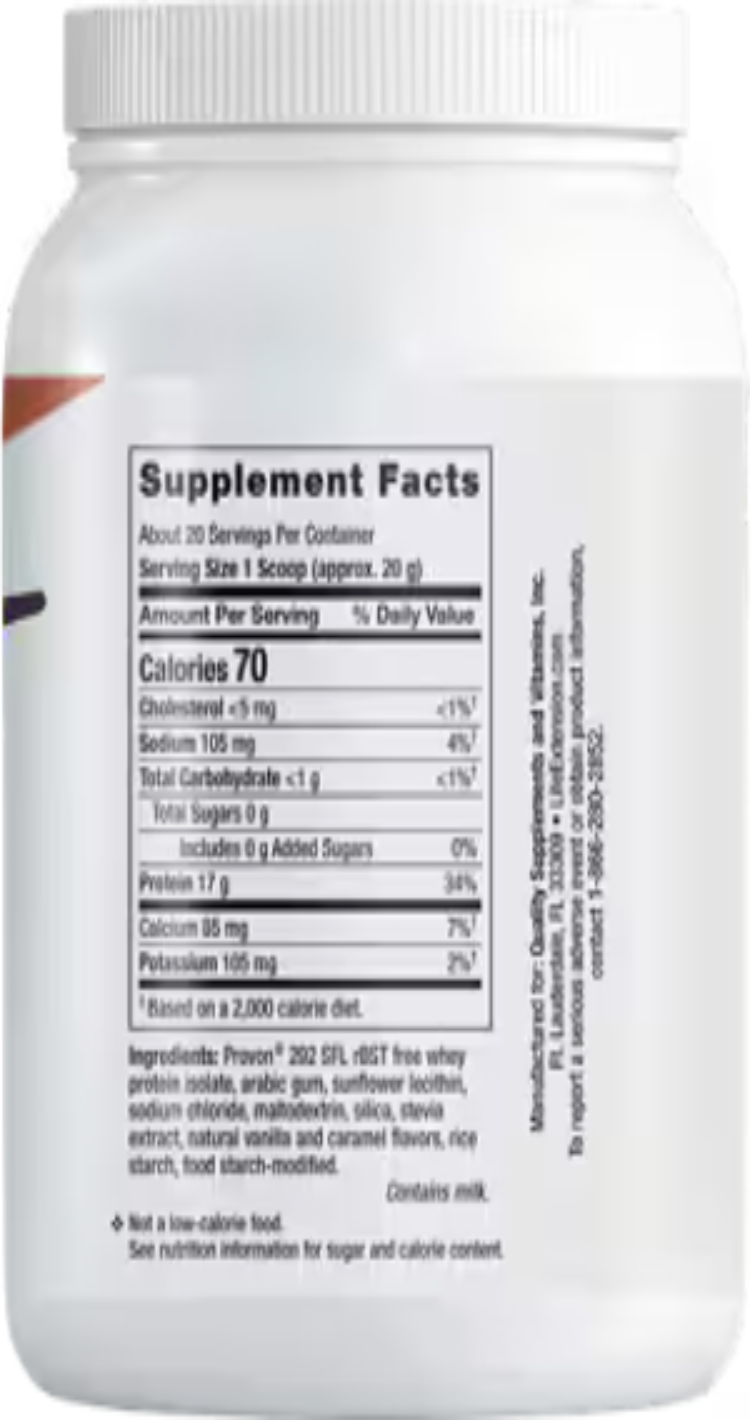 Life Extension Wellness Code Whey Protein Isolate Vanilla 403 Grams