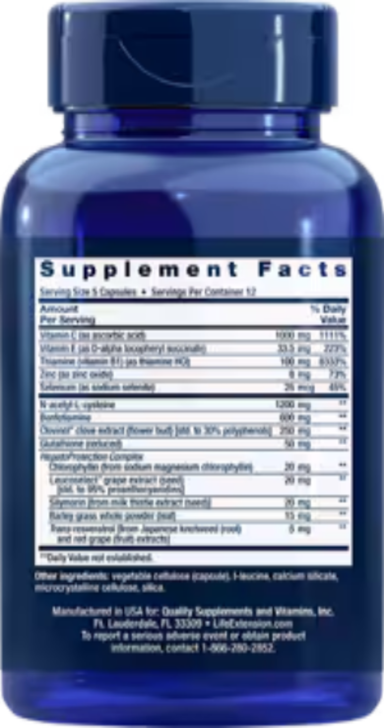 Life Extension Anti-Alcohol Complex 60 Capsules