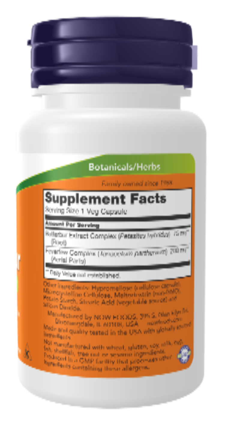 NOW Foods Butterbur 60 Veg Capsules