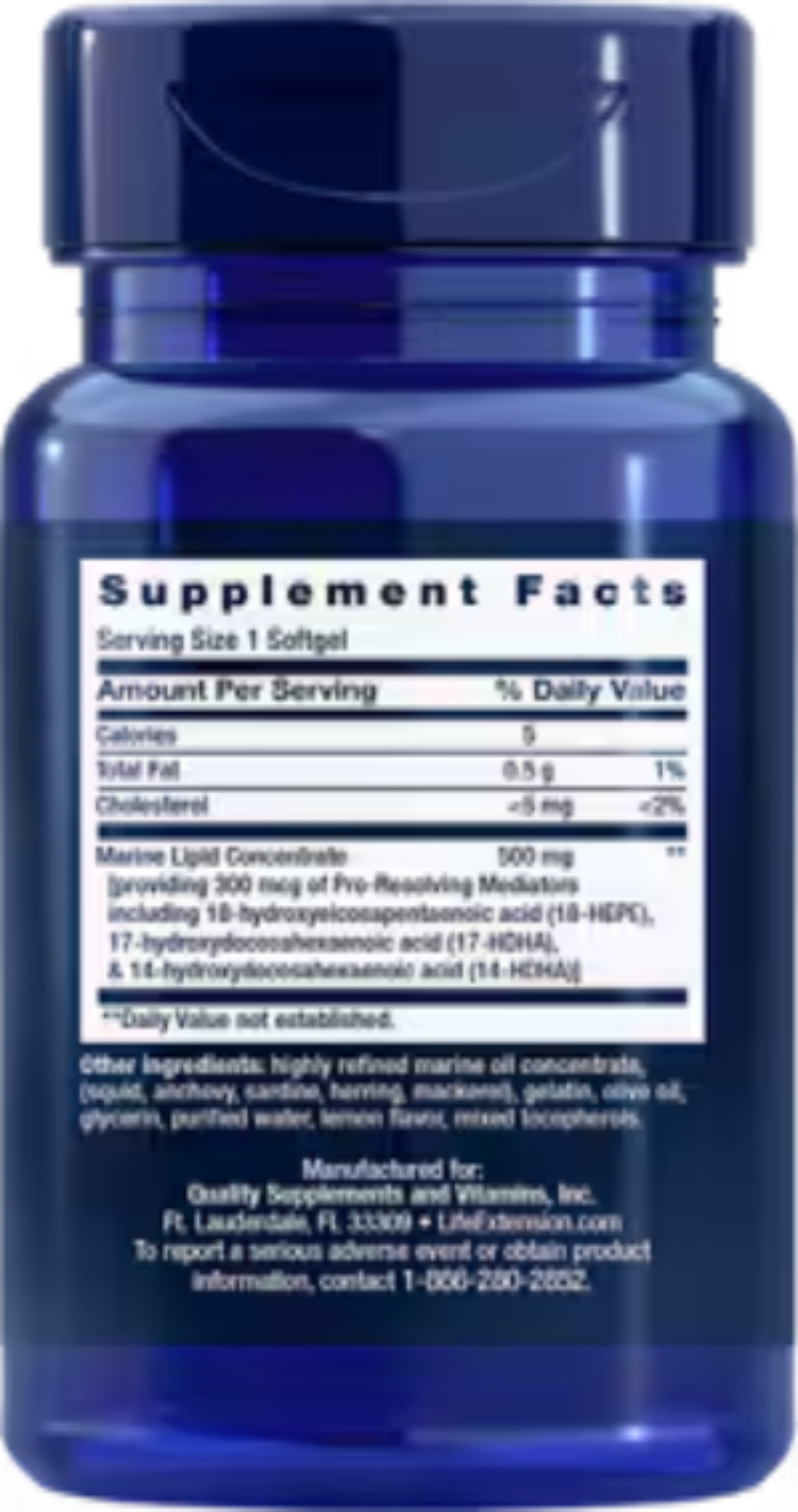 Life Extension Pro-Resolving Mediators 30 Softgels