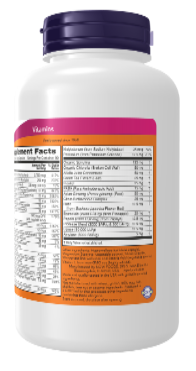 NOW Foods EcoGreen Multi Vitamin 180 VCaps | Whole Food Multivitamin