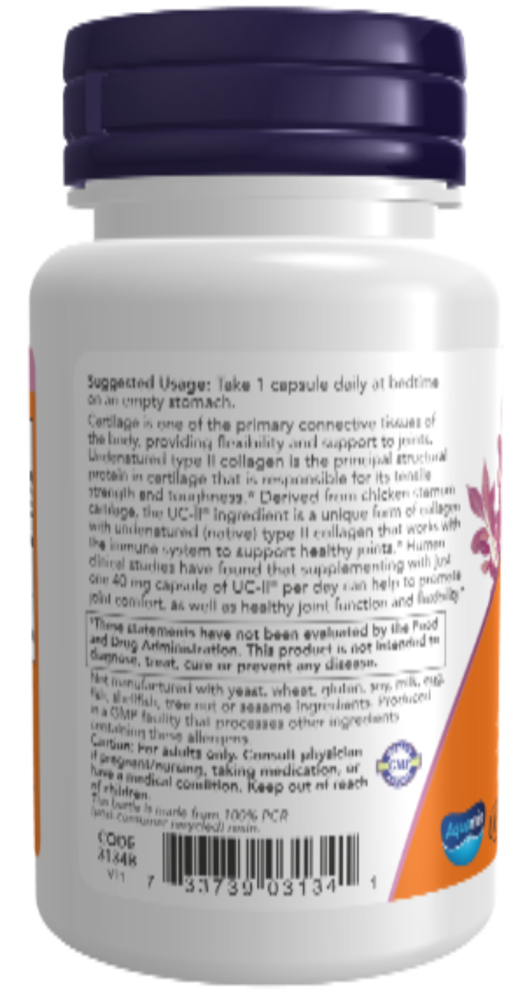 NOW Foods UC-II Type II Collagen 120 Capsules