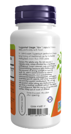 NOW Foods St. John's Wort 300 mg 100 Veg Capsules