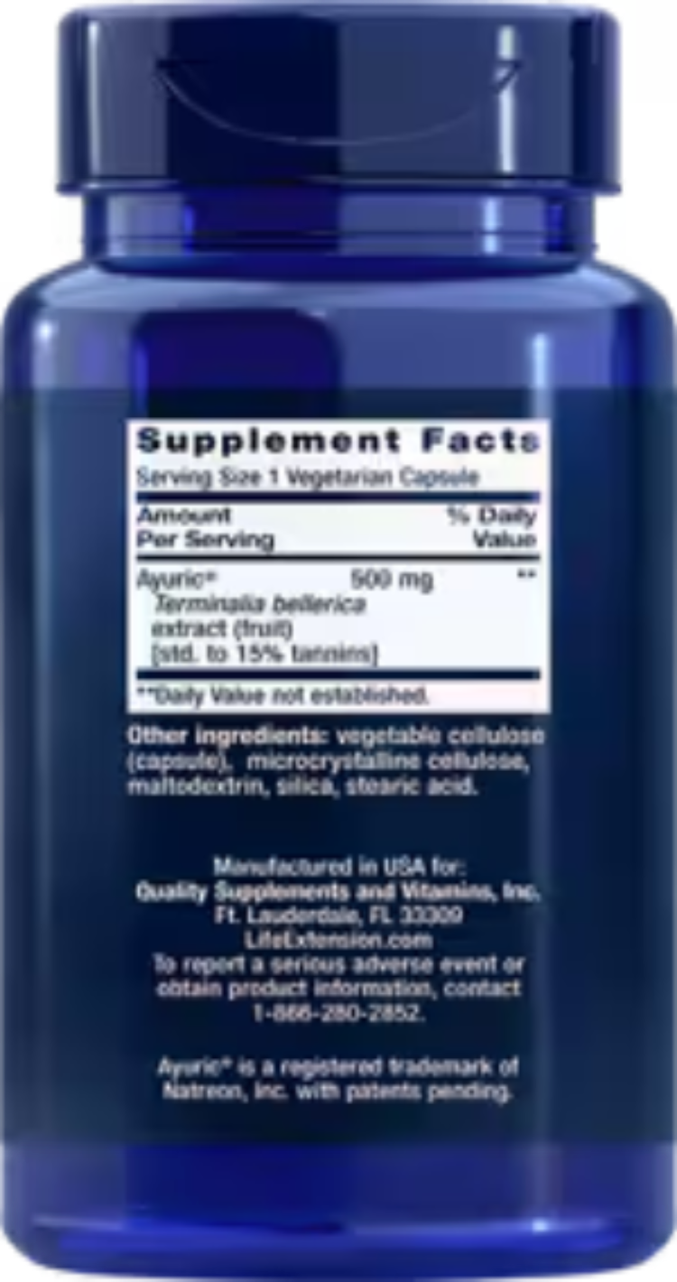Life Extension Uric Acid Control 60 Vegetarian Capsules