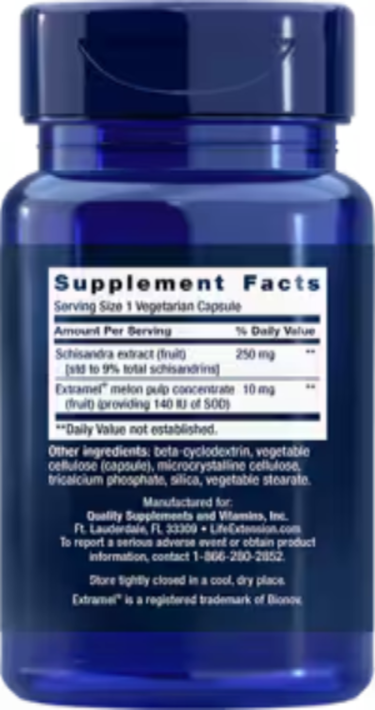 Life Extension Liver Efficiency Formula 30 Vegetarian Capsules