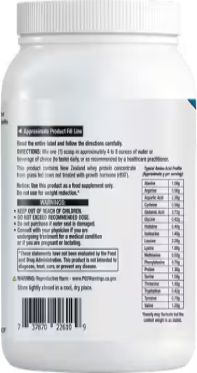 Life Extension Wellness Code Whey Protein Concentrate Chocolate 640 Grams