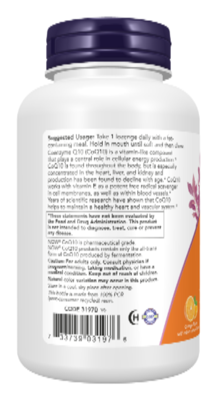 NOW Foods CoQ10 200 mg 90 Lozenges product image 3