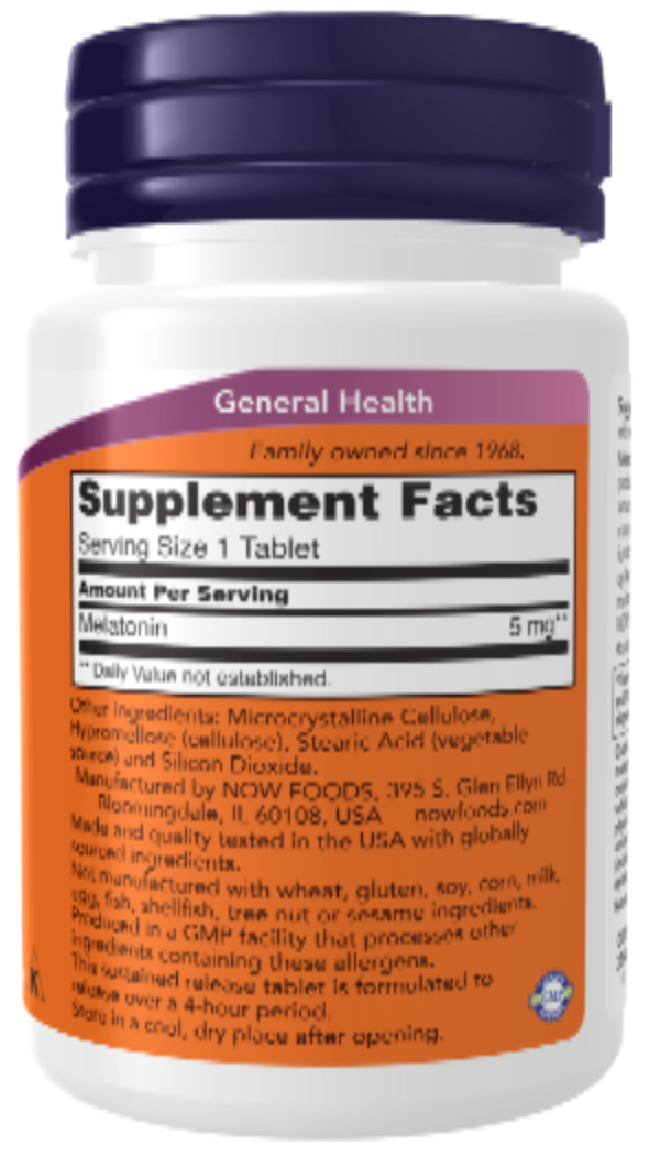 NOW Foods Melatonin 5 mg 60 VCaps