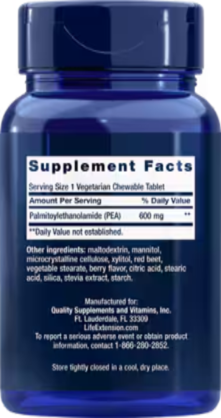 Life Extension Discomfort Relief Berry 60 Vegetarian Chewable Tablets