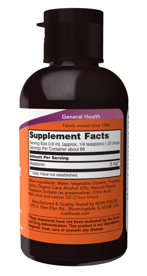 NOW Foods Liquid Melatonin 2 oz