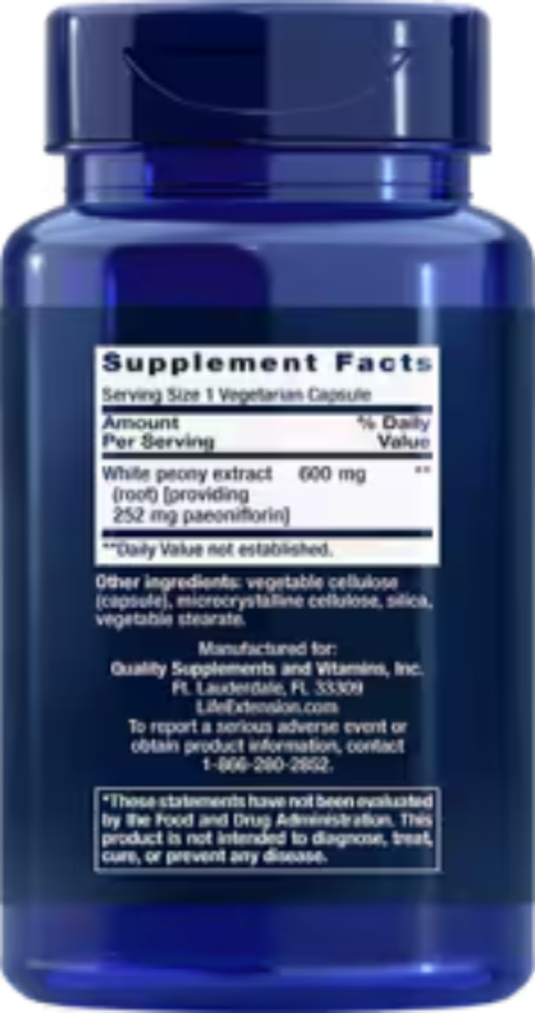 Life Extension Peony Immune 60 Vegetarian Capsules