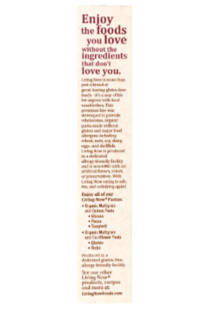 Now Foods Cauliflower and Multigrain Elbows Pasta Organic 8 oz