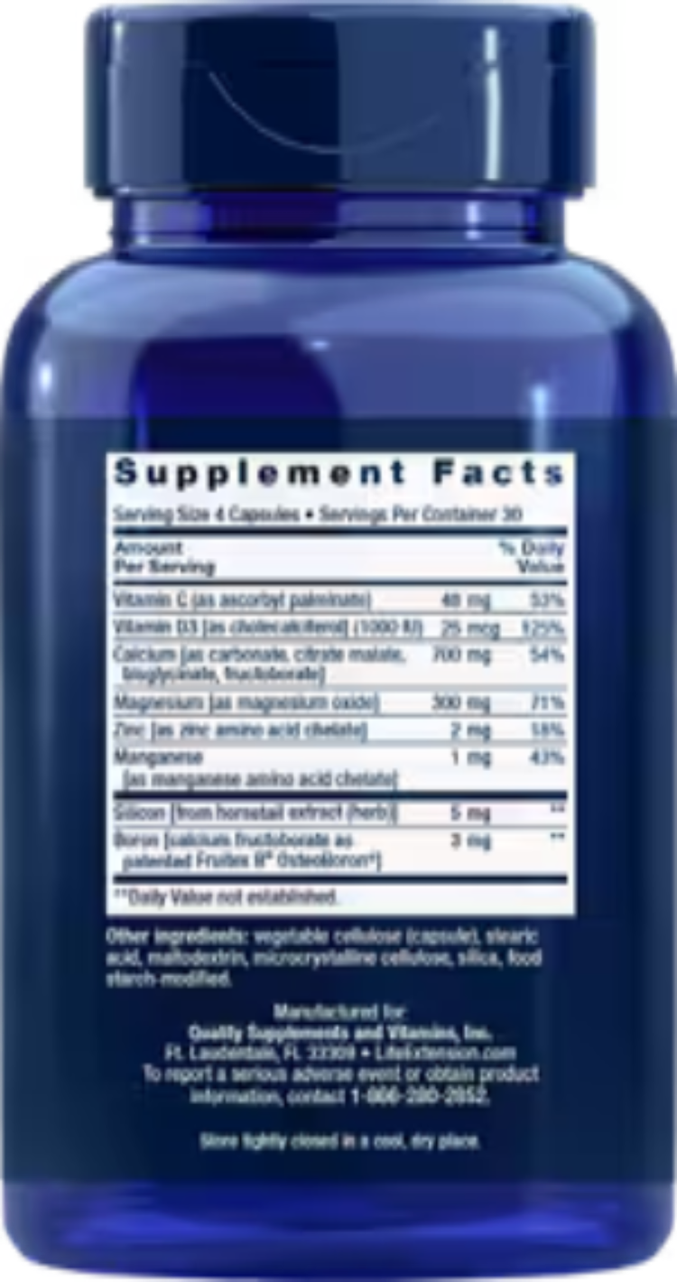 Life Extension Bone Restore Calcium Supplement 120 Capsules