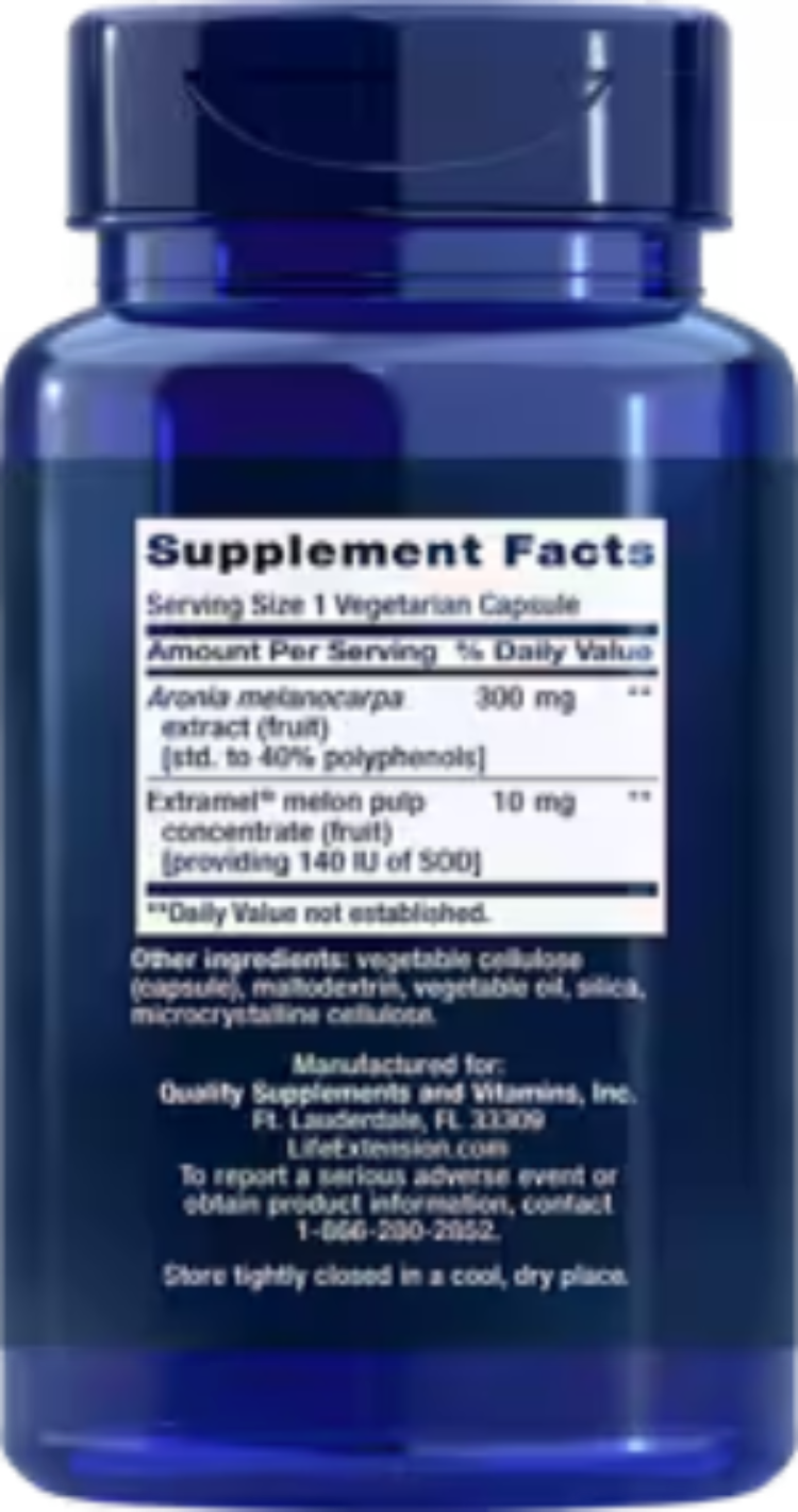 Life Extension SOD Booster Superoxide Dismutase 30 Vegetarian Capsules