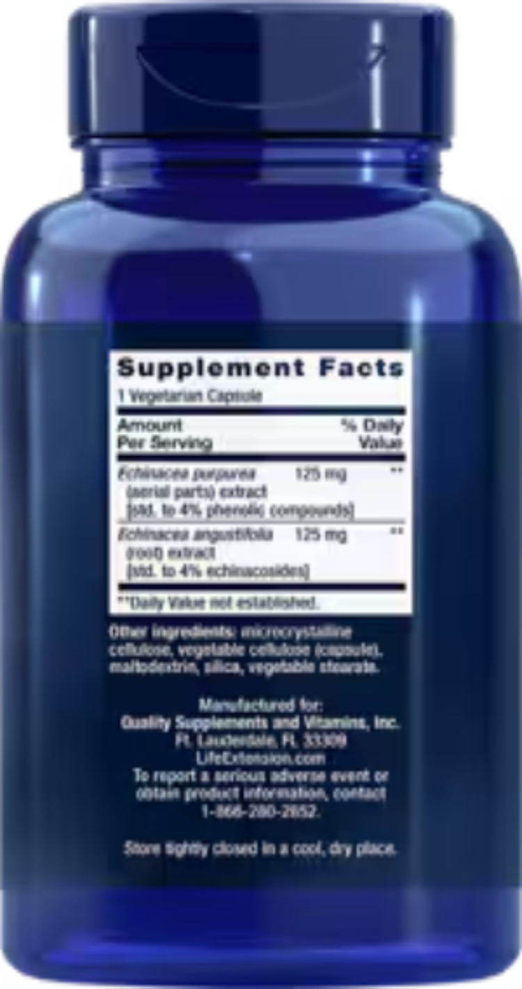 Life Extension Echinacea Elite 60 Vegetarian Capsules