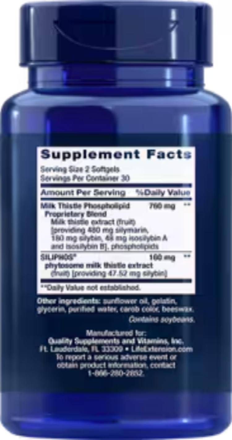 Life Extension Advanced Milk Thistle 60 Softgels
