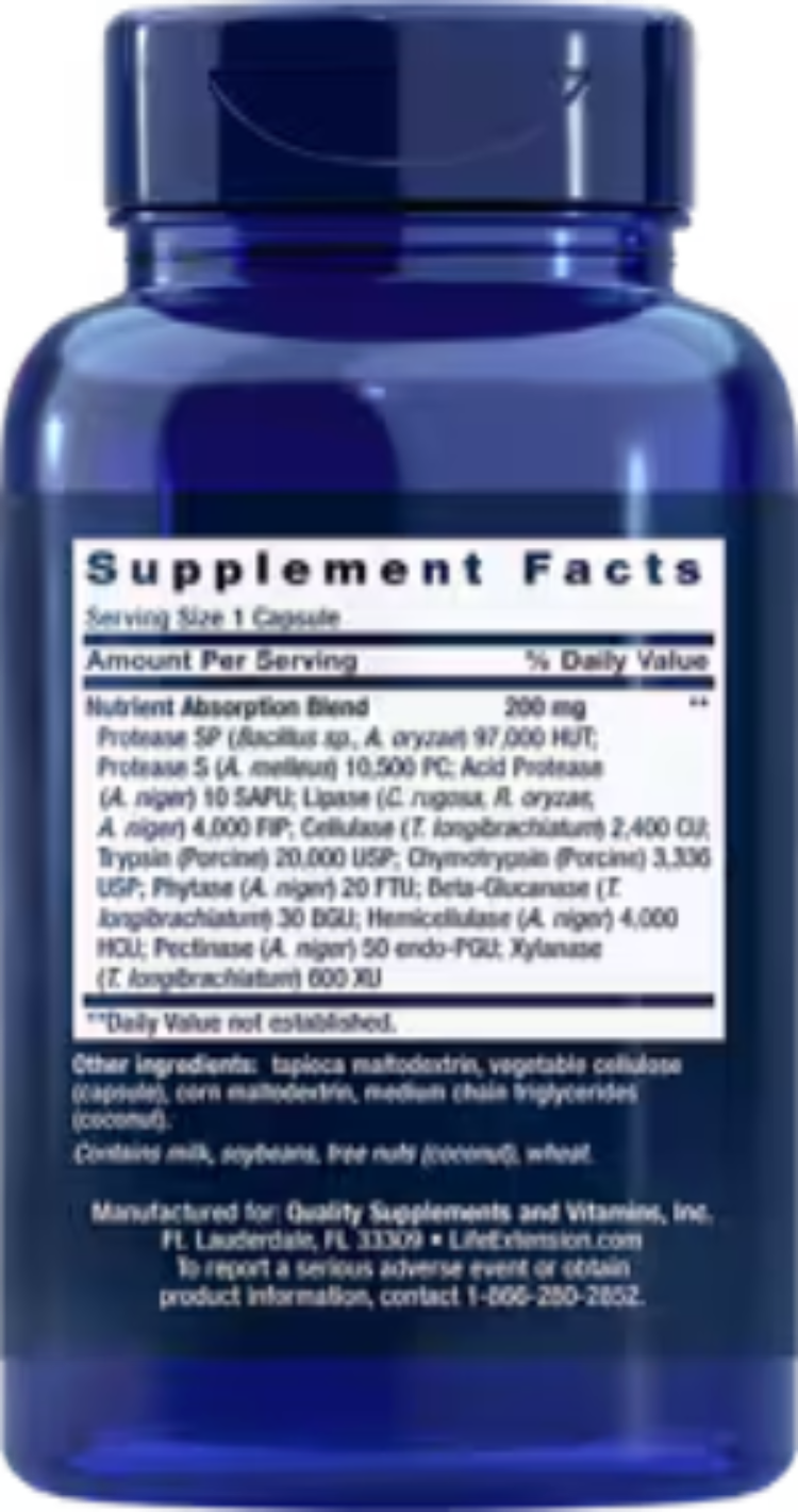 Life Extension Extraordinary Enzymes 60 Capsules