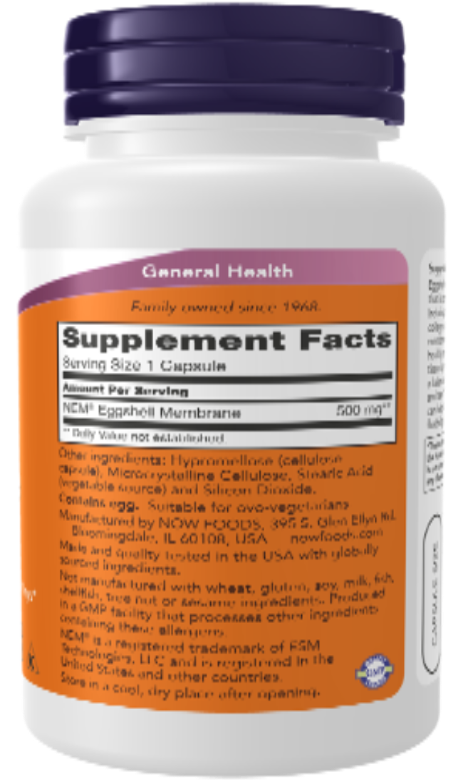 NOW Foods Eggshell Membrane 500 mg 60 Capsules