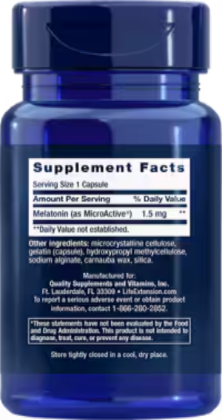 Life Extension Melatonin IR/XR 60 Capsules