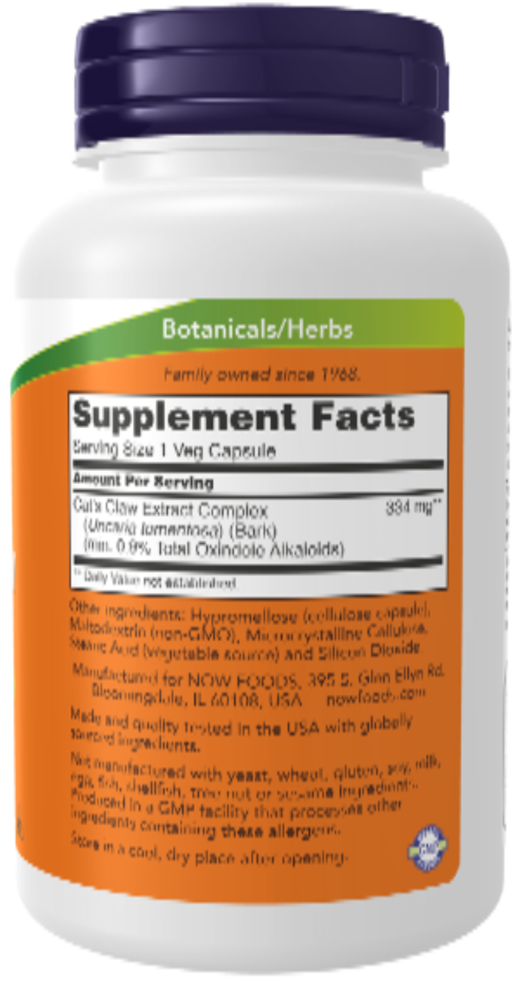 NOW Foods Cat's Claw Extract 120 Veg Capsules