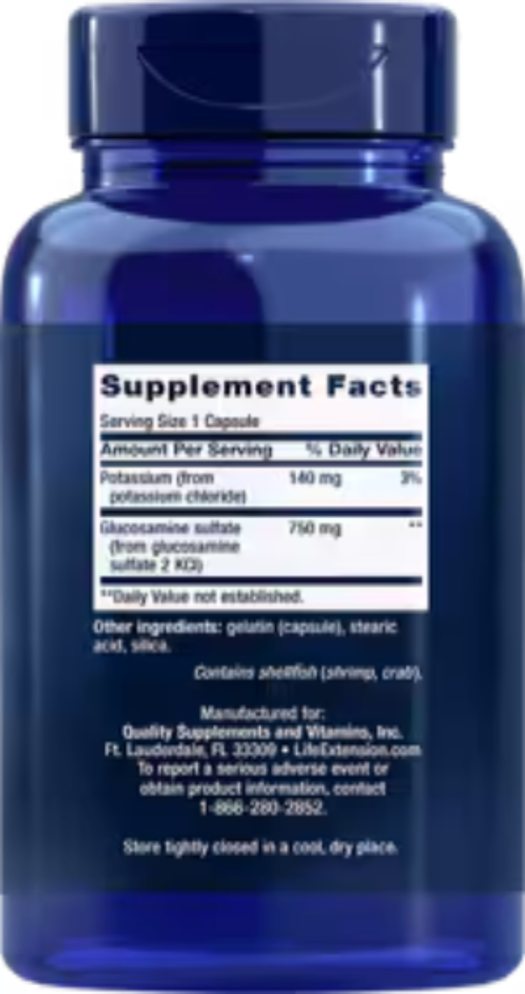 Life Extension Glucosamine Sulfate 750 Mg 60 Capsules