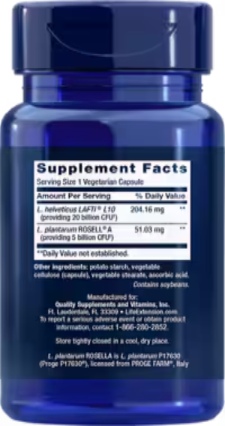 Life Extension FLORASSIST Probiotic Women's Health 30 Vegetarian Capsules