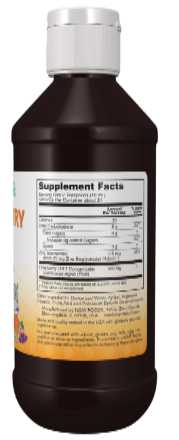 NOW Kids Elderberry Liquid 8 fl oz | Children's Antioxidant & Seasonal Wellness