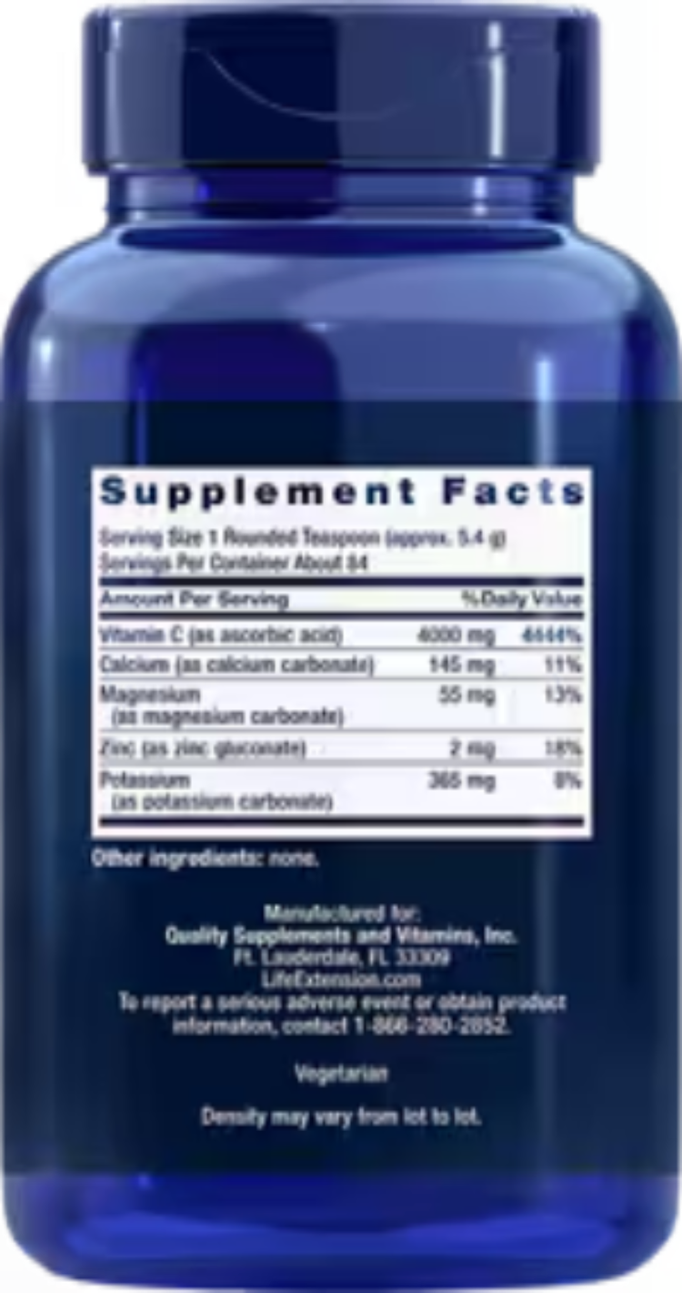 Life Extension Buffered Vitamin C Powder 16 oz