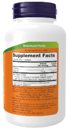 NOW Foods Milk Thistle Extra Strength 450 mg 120 Softgels