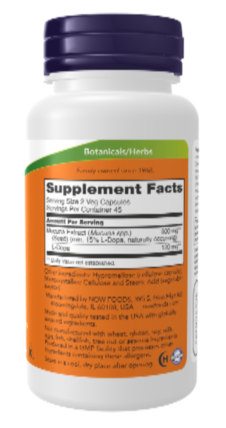 NOW Foods Dopa Mucuna 180 Veg Capsules