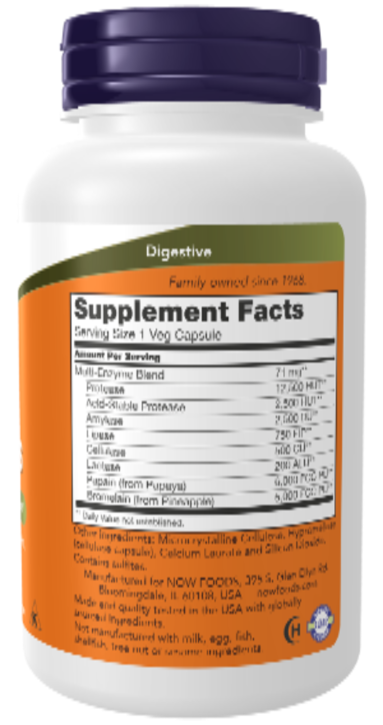 NOW Foods Plant Enzymes 120 Veg Capsules