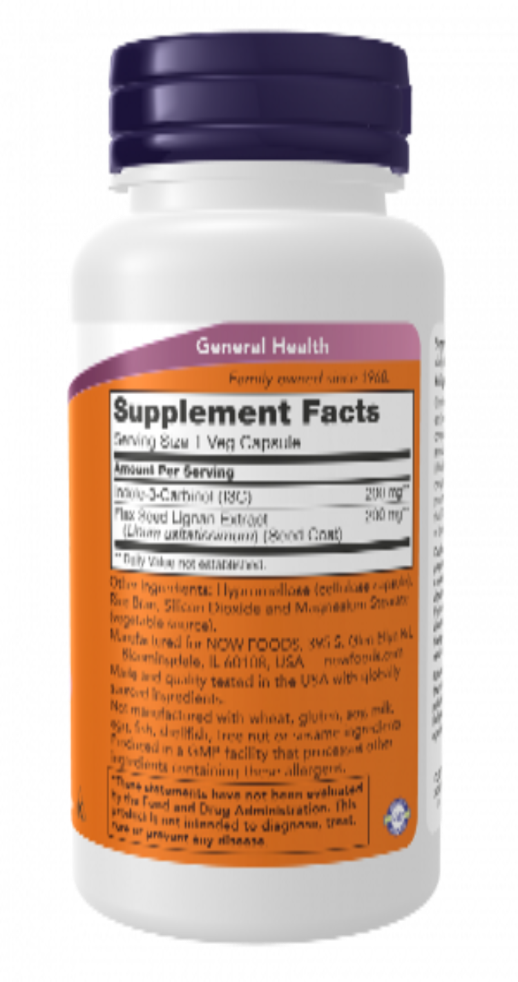 NOW Foods Indole-3-Carbinol I3C 200 mg 60 VCaps
