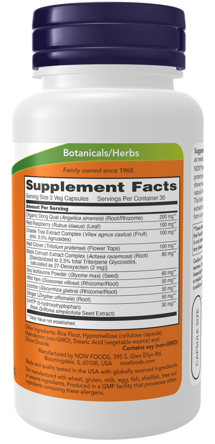 NOW Foods Menopause Support 90 Veg Capsules