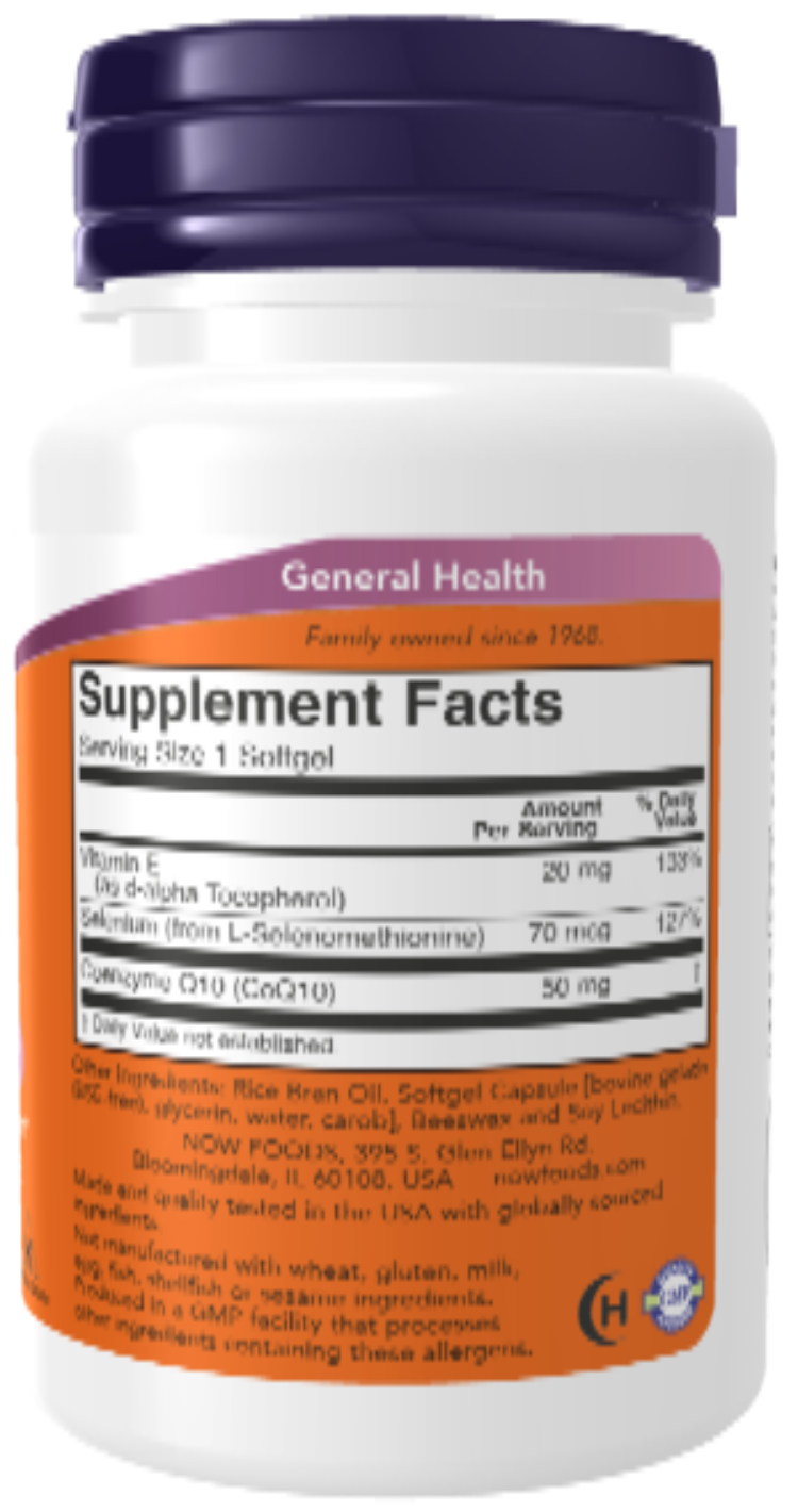 NOW Foods CoQ10 50 mg 100 Softgels