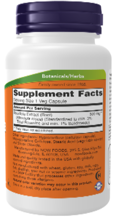 NOW Foods Rhodiola 500 mg 60 Veg Capsules