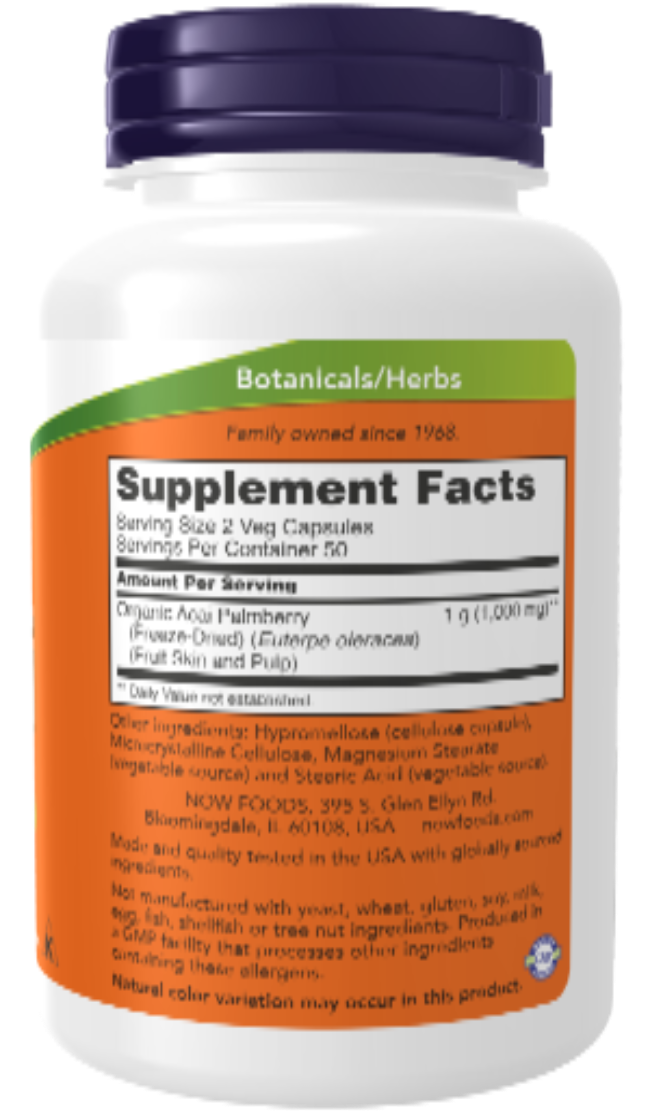 NOW Foods Acai 500 mg 100 VCaps