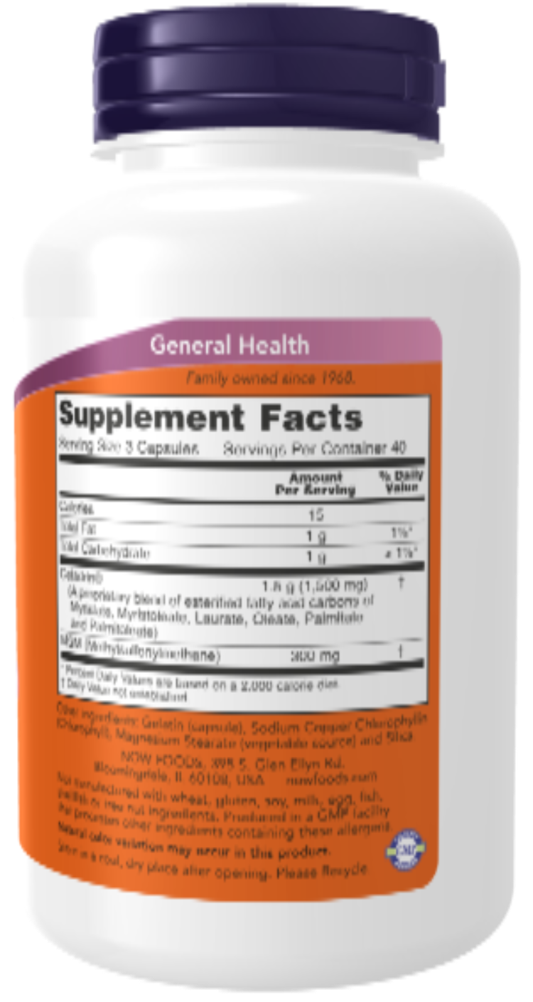 NOW Foods Celadrin & MSM 500 mg 120 Capsules