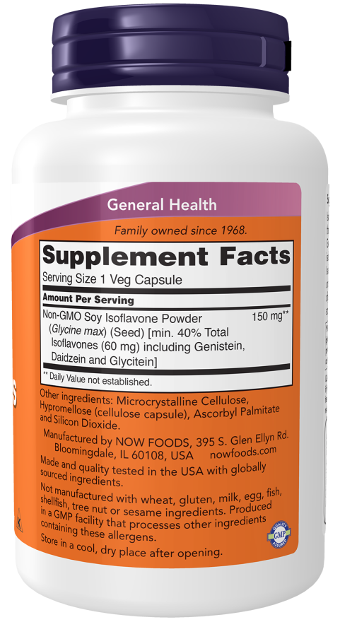 NOW Foods Soy Isoflavones 120 Veg Capsules