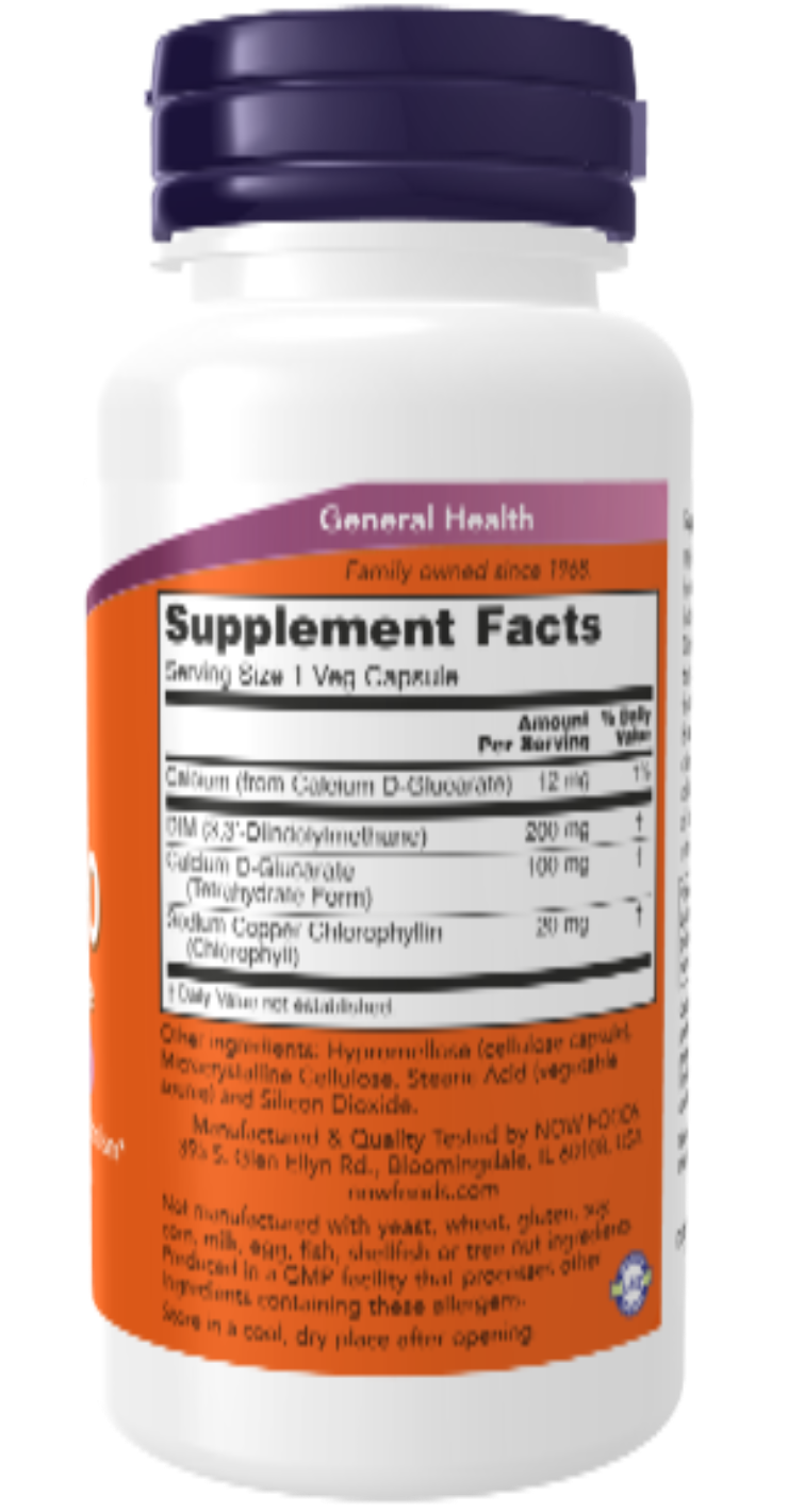 NOW Foods DIM 200 mg | Diindolylmethane from Cruciferous Vegetables | 90 Veg Capsules