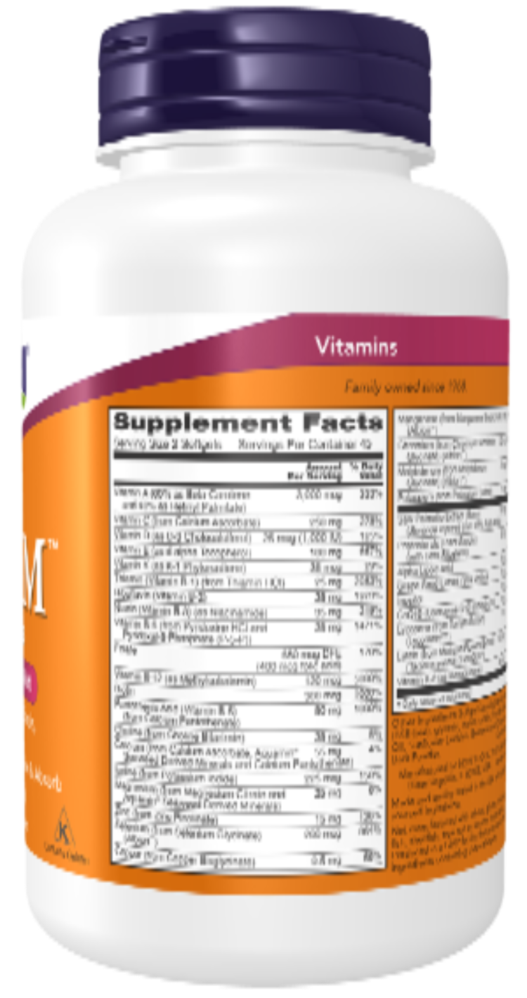 NOW Foods ADAM Men's Multivitamin 90 Softgels