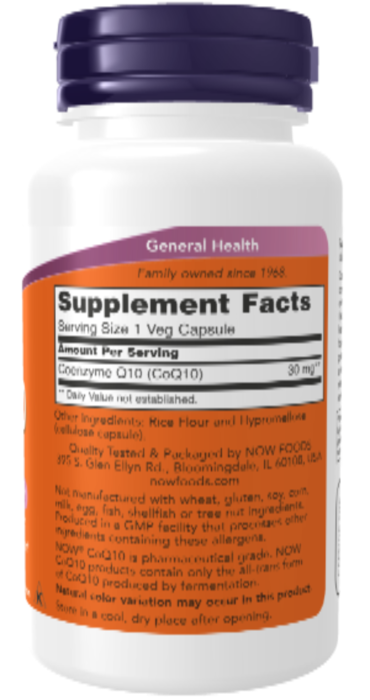 NOW Foods CoQ10 30 mg 240 Veg Capsules