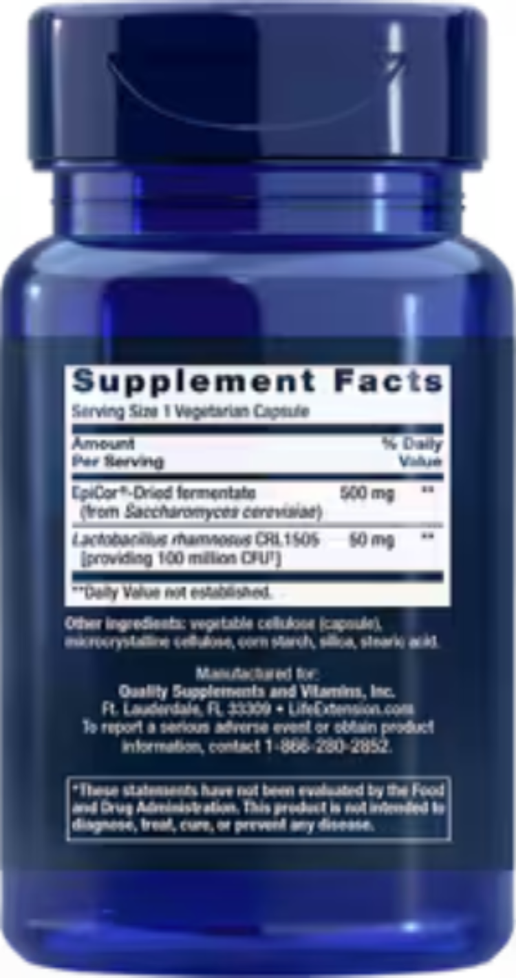 Life Extension FLORASSIST Probiotic Immune & Nasal Defense 30 Vegetarian Capsules