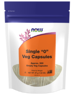 NOW Foods Empty Vegetarian Capsules Size 0 300 Count product image 1