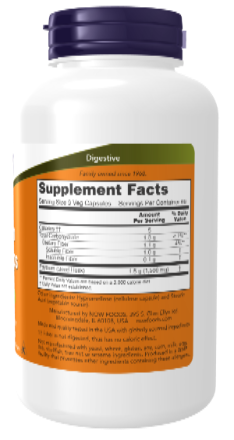 NOW Foods Psyllium Husk Caps 500 mg 200 Veg Capsules
