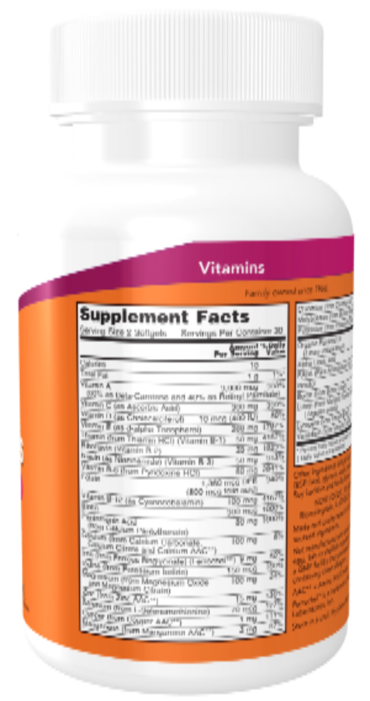 NOW Foods Liquid Multi Gels 60 Softgels