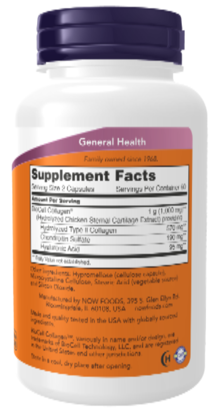 NOW Foods BioCell Collagen Hydrolyzed Type II 120ct