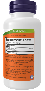 NOW Foods Dandelion Root 500 mg | Taraxacum Officinale | 100 Veg Capsules