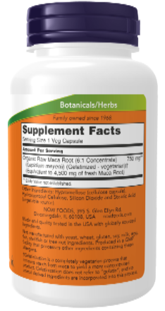 NOW Foods Maca 750 mg 90 Veg Capsules